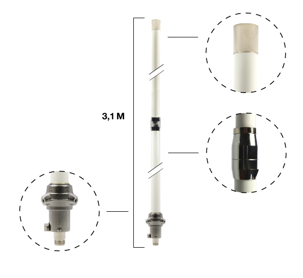 antena base bibanda diamond original japonesa x-300