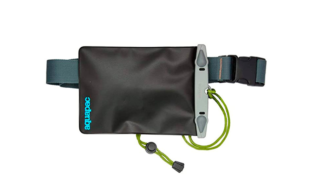 AQ-828 AQUAPAC Funda impermeable Riñonera 100% estanca y sumergible. Dentro de la funda todo sigue funcionado. 