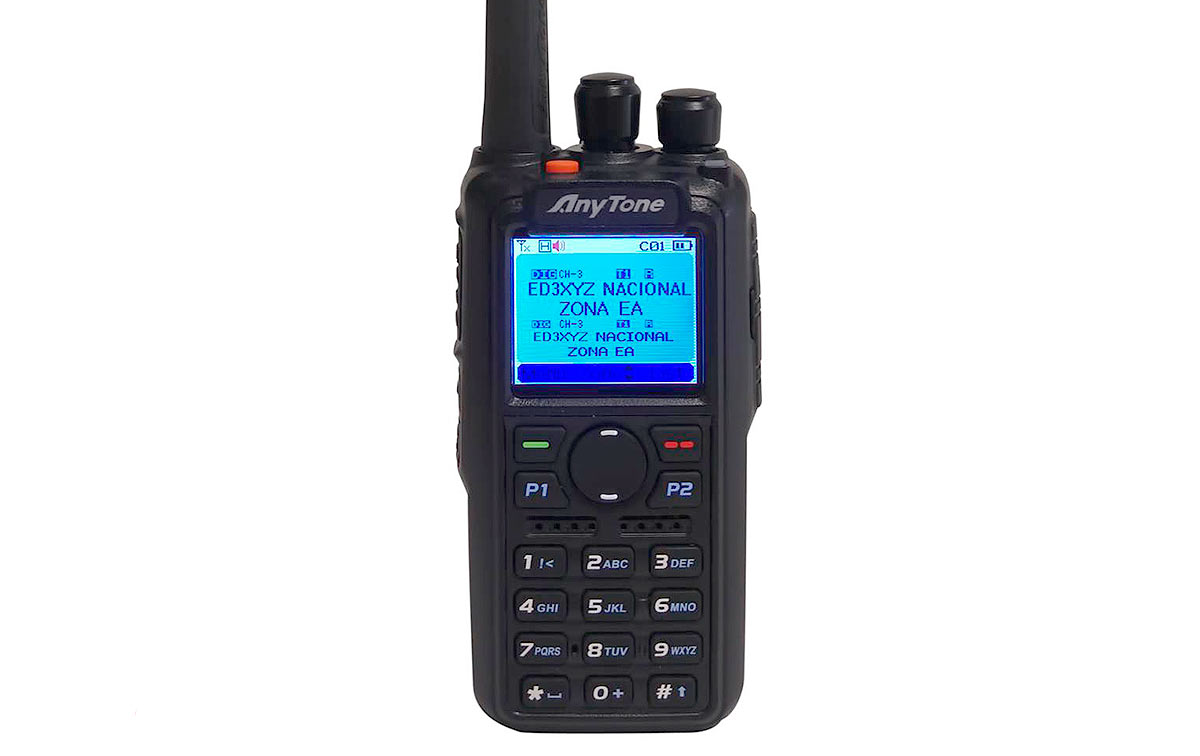 ANYTONE ATD 868 UV Walkie DMR GPS radioaficionado bibanda VHF/UHF