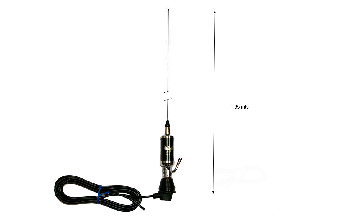 lemm at-1000 eagle antena abatible cb 27 mhz longitud 165 cm 