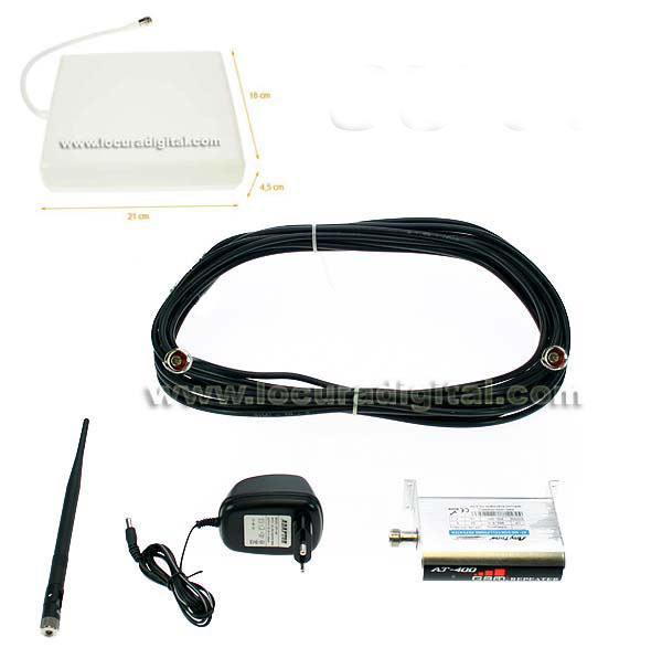 AT-4000-W KIT-1 Amplificador Repetidor de señal teléfonos 3G TELEFONIA GSM DCS-3G.