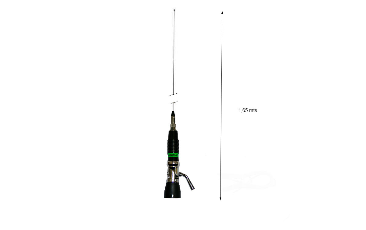 LEMM AT-72 PL Antena CB 27 movil abatible sistema PL Longitud 165 cm