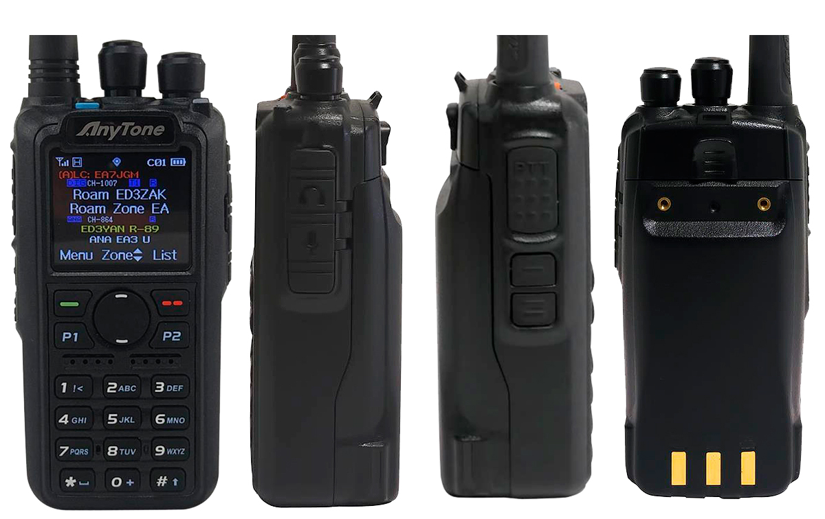 ANYTONE AT-D878S-U walkie talkies profesional analógico y digital DMR,  incluye pinganillo