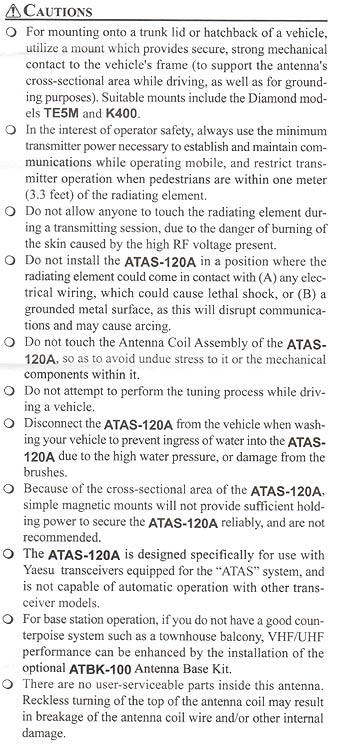 YAESU ATAS120