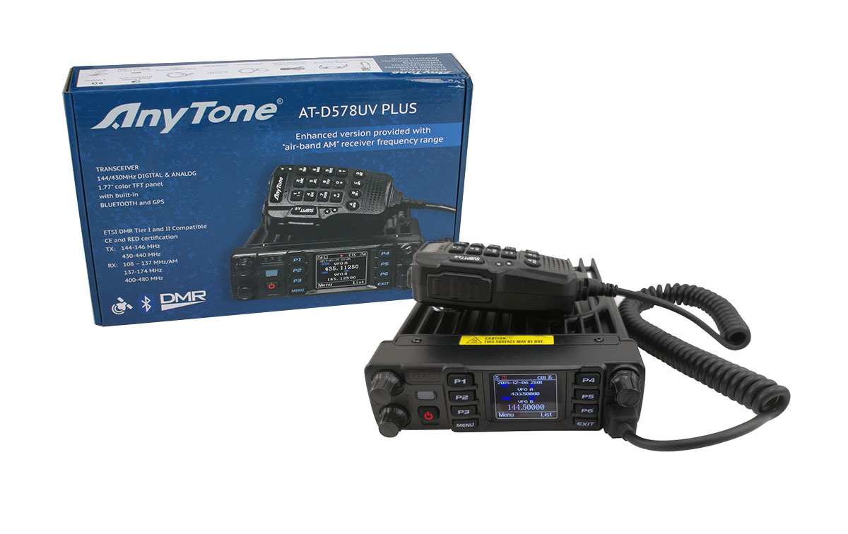 anytone atd-578uv plus emisora analogica y digital dmr, 144/430 mhz