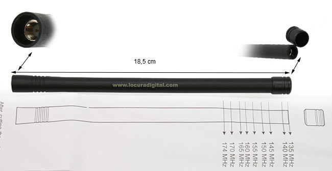 ajustable desde 135 mhz a 174 mhz,