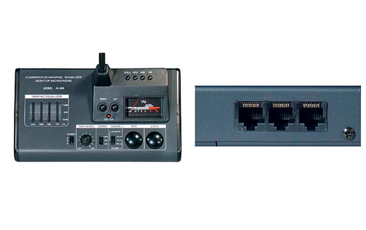 microfono de sobremesa para equipos icom y kenwood conexion de microfo rj-45 a conector emisora rj-45 