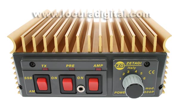 ZETAGI B300P AMPLIFICADOR 20 30 Mhz 12V 200W Previo Rx