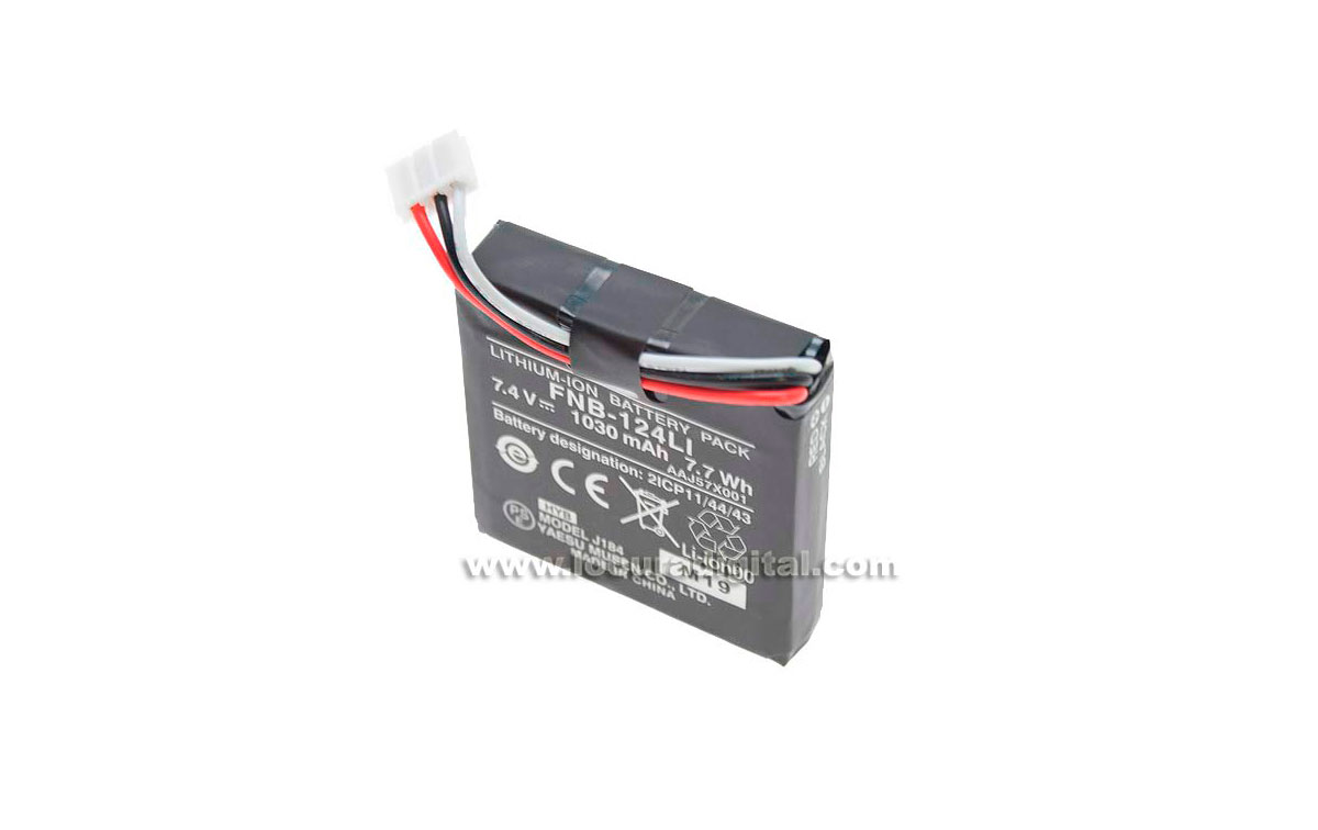 fnb124li bateria yaesu original ft-252 capacidad 1030 mah. para walkie ft-252