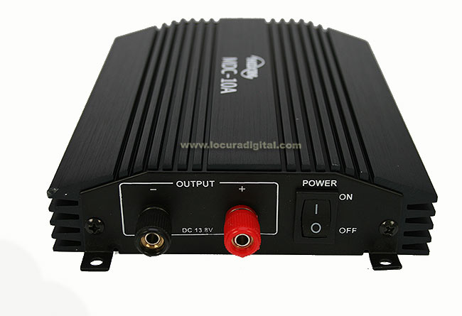 MDC10A HOXIN Conversor DC-DC. Reductor de tensión 24 - 12 voltios 10 amperios. Tecnología lineal de alta calidad muy resistente.