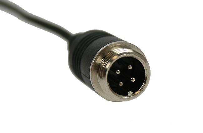 BRV021 BARRISTER Cable adaptación conector 4 pins macho-RCA hembra.Long. 18 cms.