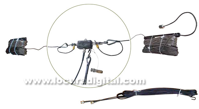 banten- 13010 antena portatil militar hf dipolo de cable ultra-ligero 2 - 30 mhz