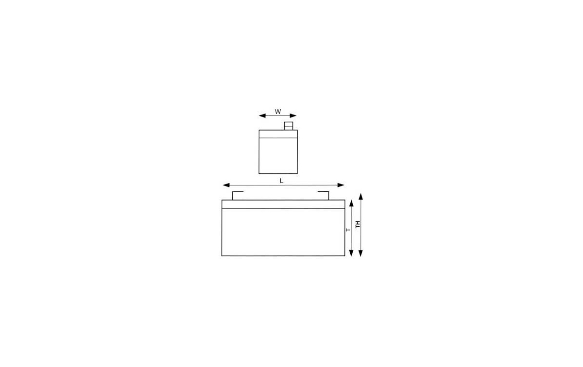 SW12650 LAFAYETTE Batería de Plomo Recargable 12 volts. 65 Amp.