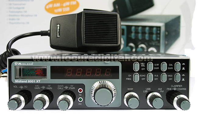 ALAN MIDLAND-lateral-CB XT.Emisora ??8001 AM / FM / SSB! NOVO MODELO!