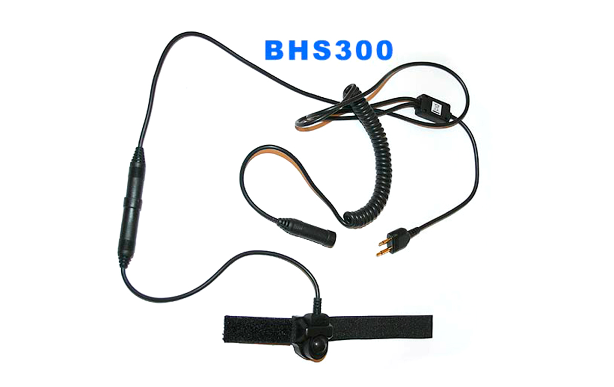 bhs 300u adaptador de dos pines con ptt para chs300 y ohs500