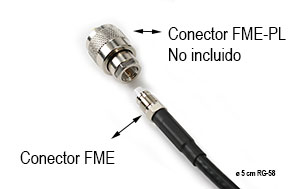 bidatong 689 cable rg 58 longitud 10 mts   base pl   fme hembra