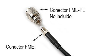 BIDATONG 688 Cable Especia H-155 Longitud 10 mts   base PL FME Hembra