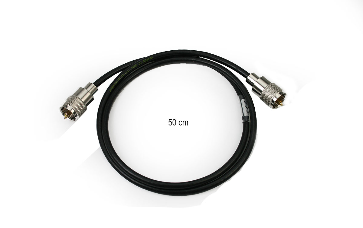 bidatong 632 cable latiguillo 50cm rg58 conector pl macho dos extremos