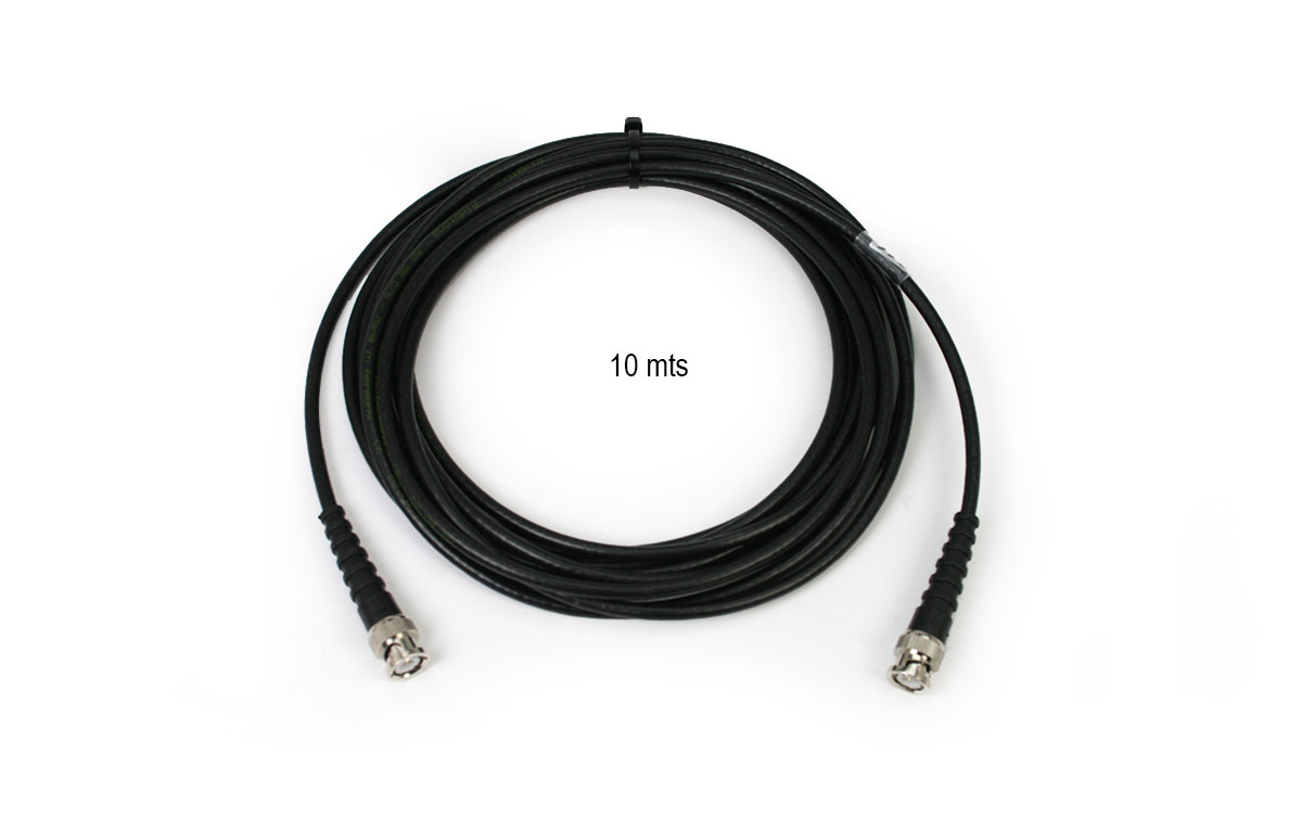 BIDATONG650 Cable latiguillo10 mt RG58 conector BNC macho dos extremos