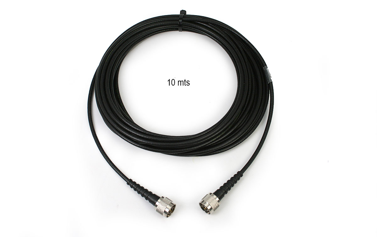 BIDATONG 649 Cable latiguillo 10 mt RG58 conector N macho dos extremos