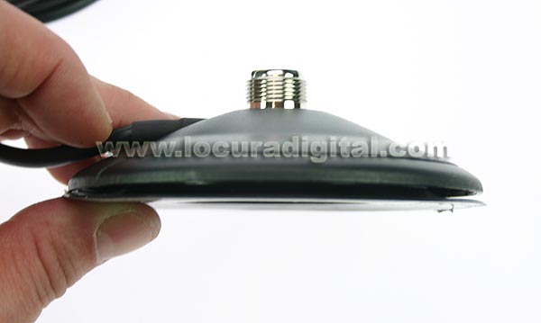 magnetic base high pressure suction pad. 100 mm. 4,5 mts. rg58.