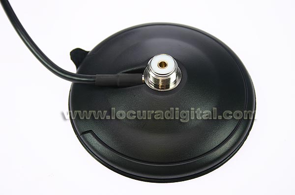 magnetic base high pressure suction pad. 100 mm. 4,5 mts. rg58.