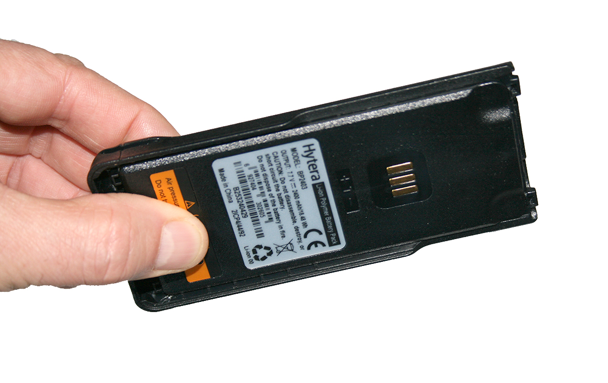 HYTERA BP2403 Bateria Li-Poly 2400 mAh. IP68 walkies HP705 y HP785 