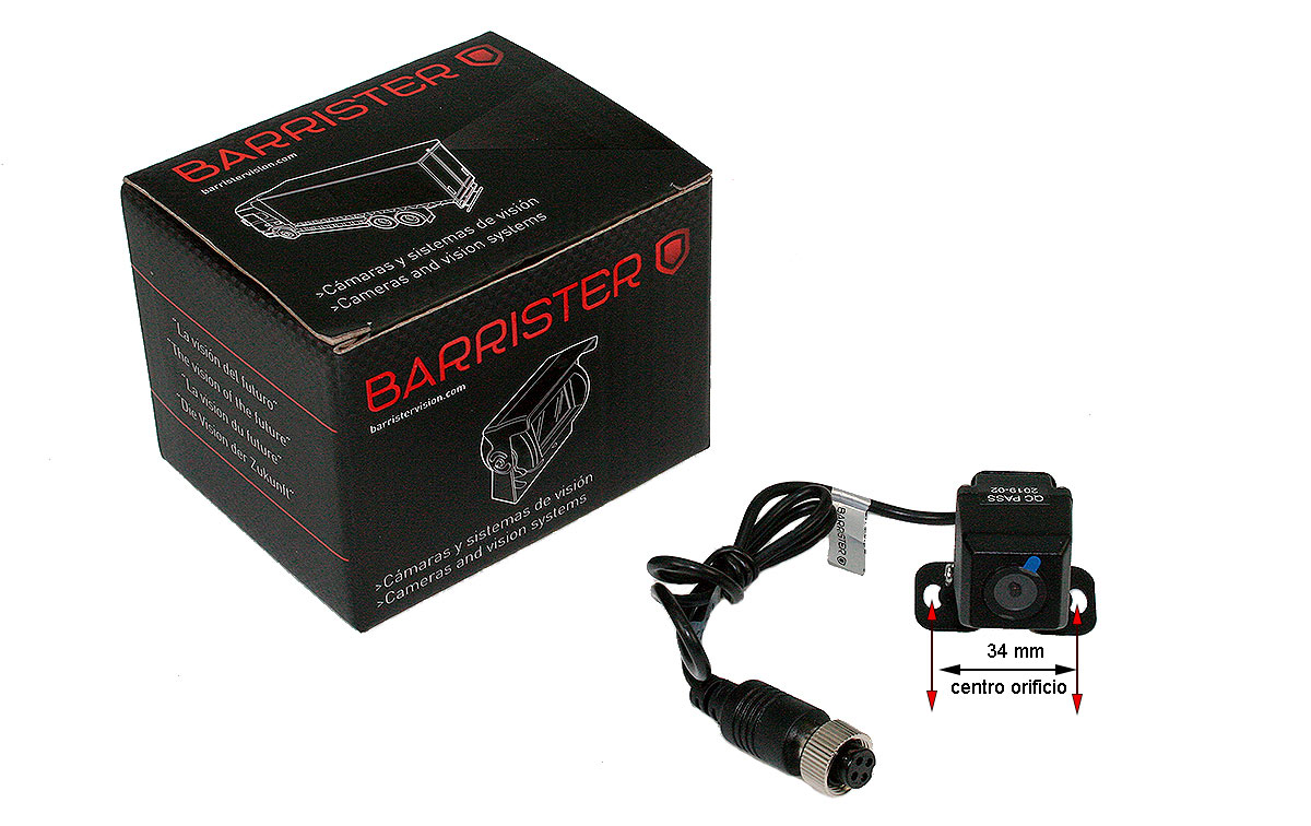 BRV180 BARRISTER cámara visión trasera miniatura CMOS 12 V