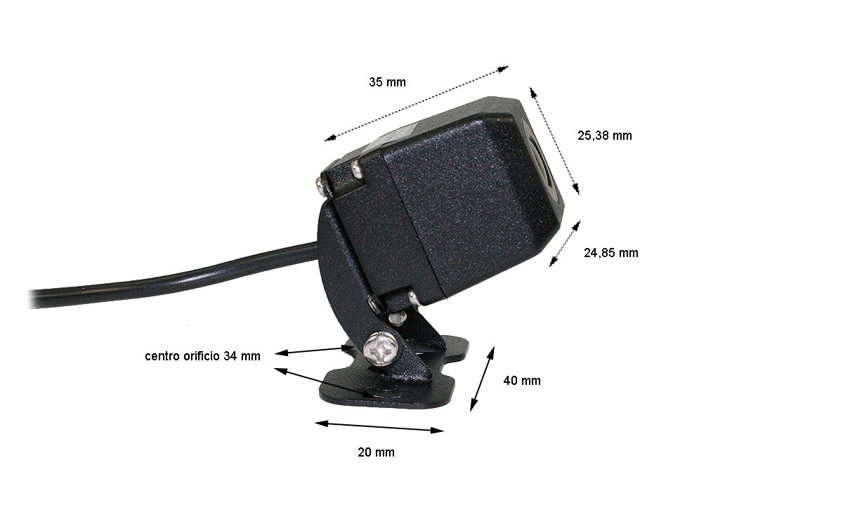 BRV180 BARRISTER cámara visión trasera miniatura CMOS 12 V
