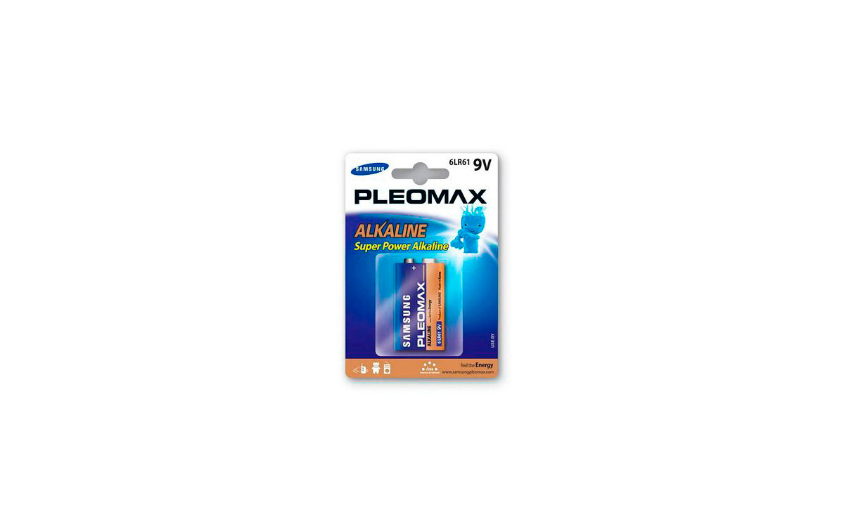 LRS6F22B. Battery alkaline SAMSUNG PLEOMAX kind 6F22 of 9 volts. High ...