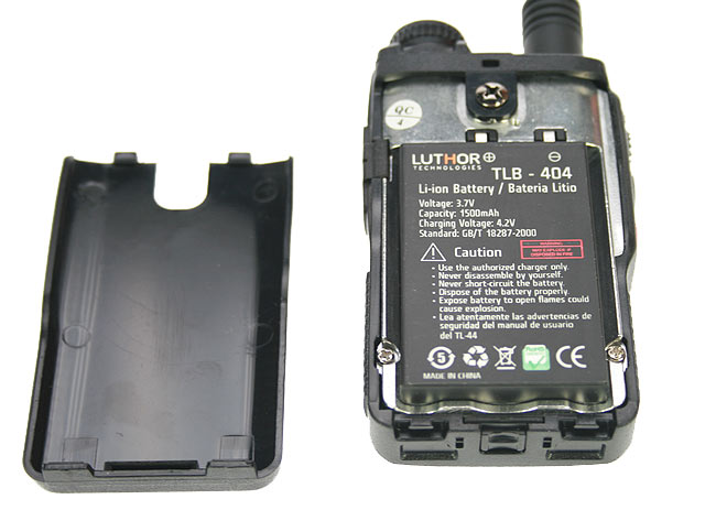 Luthor TLB-404 Lithium battery, 1,500 mAh. TL-44 walkie