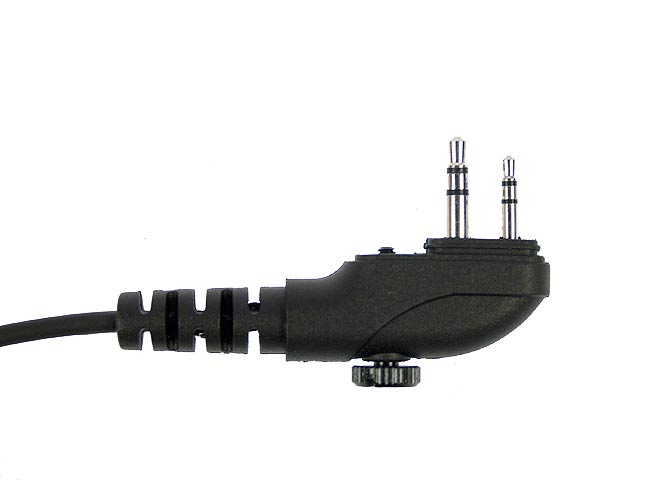 PIN29H3 NAUZER. Micro Auricular orejera, cable rizado negro alta gama. Para walkies HYTERA