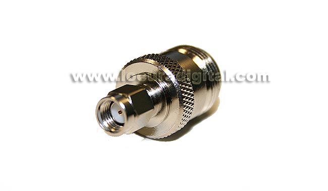 CON3906 Adaptador SMA MACHO REVERSE a N HEMBRA estandar