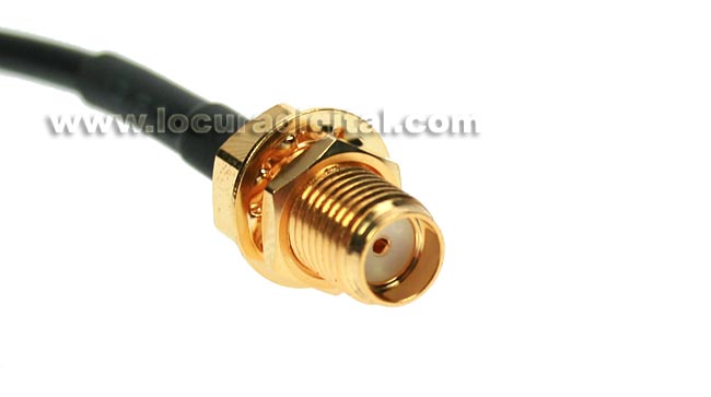 CAWIF0721 MIRMIDON cable RG174. 20 cms.N MACHO - SMA HEMBRA REVER
