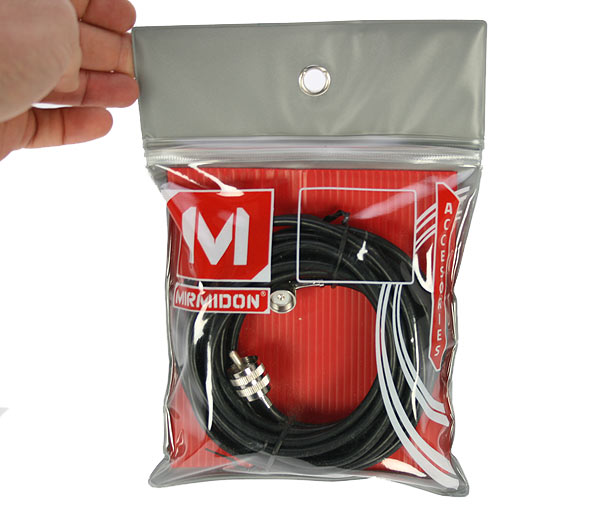 Myrmidon CDV55 fiche de raccordement d'angle DV 5,5 m. PL259 mâle RG58 