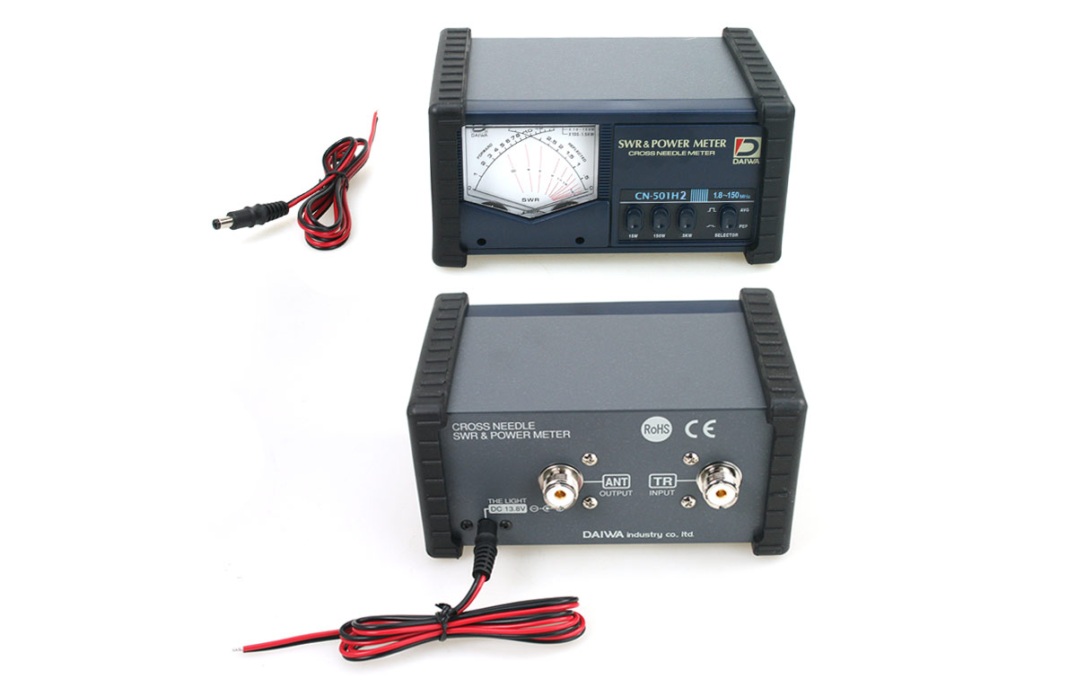 DAIWA CN-501-H2 Medidor R.O.E /Watimetro de 1,8 a 150 Mhz Watios 2000. Medicion escala de 20 / 200 / 2000 vatios. Valido para frecuencias 1,8-150 Mhz