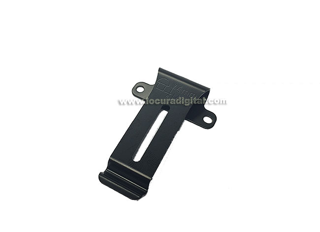 CLIPTHF7. Clip de cinturón para walkie talkie Kenwood THF 7, SIN TORNILLOS