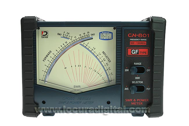DAIWA CN801GF medidor de energia e cabos de a?900-1300 Mhz.