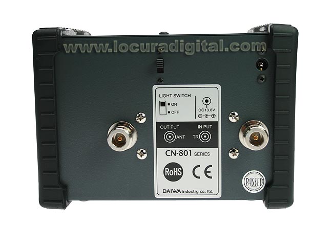 DAIWA CN801GF medidor de energia e cabos de a?900-1300 Mhz.
