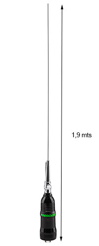 ANTENA PRESIDENT COLORADO1800 POWER. Antena CB 27 Mhz. Longitud 1, 9 mts.