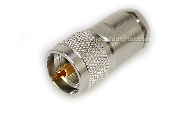 CON02076144 MARCU Conector alta calidad PL MACHO para solda y cables diametros 10,3 mm vivo 3 mm