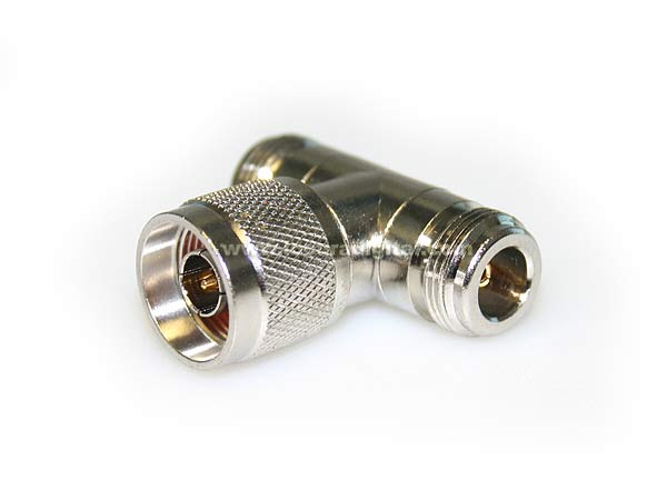 CON1285 triple N Adapter, 1 Male to 2 females