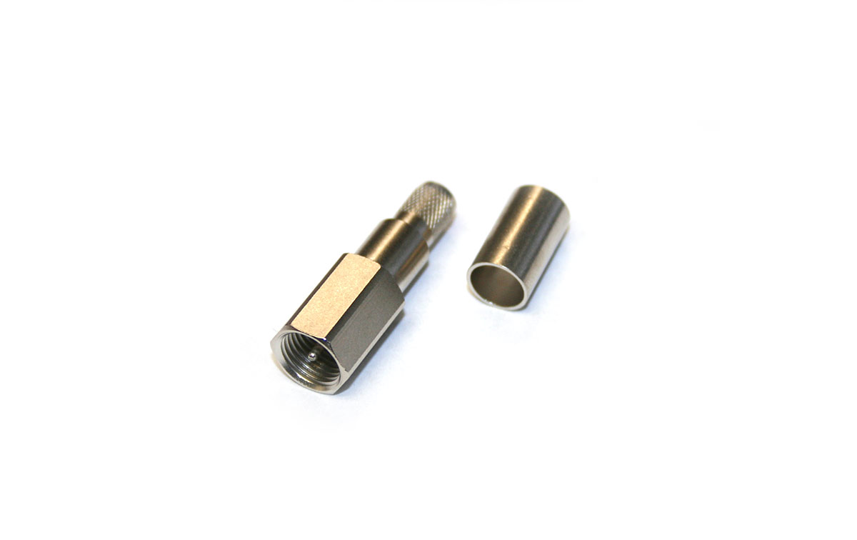 CON155FMECRM Conector FME Macho crimpar para H-155, HYPERFLEX 5