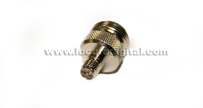 CON3907 Adapter SMA to N FEMALE FEMALE REVERSE standard