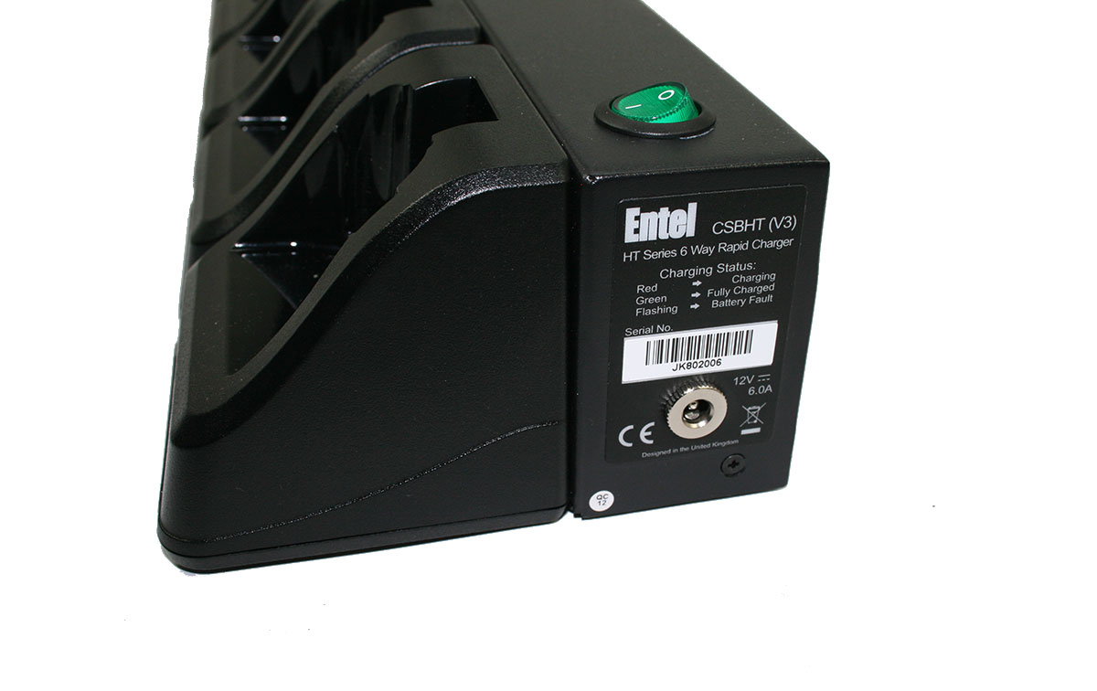 Entel CSBHT Cargador de 6 unidades simultaneo serie Entel HT