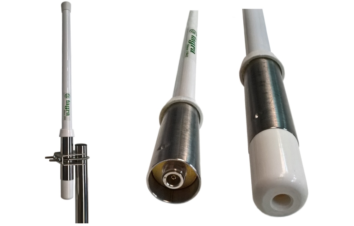 CVX425 TAGRA Antena colineal profesional Fibra Vidrio 400 450 Mhz. 0 dB