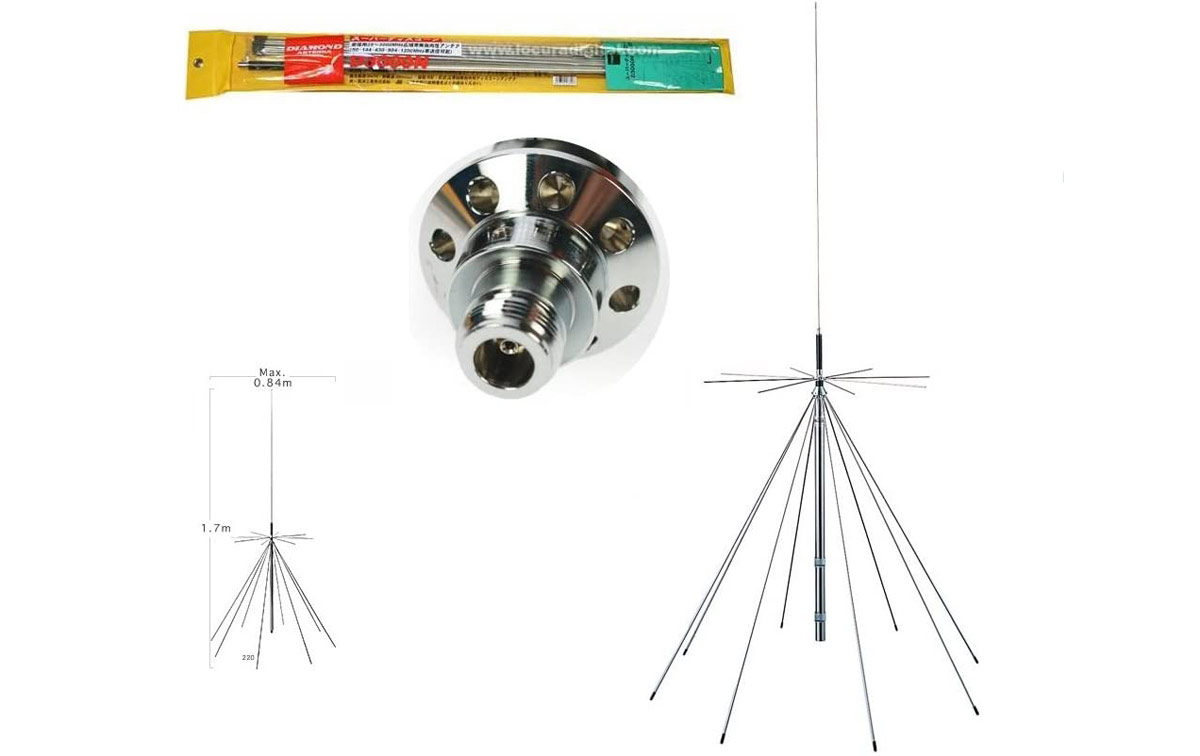 Diamond D3000N antena de escaner 25 - 3000 mhz conector N hembra