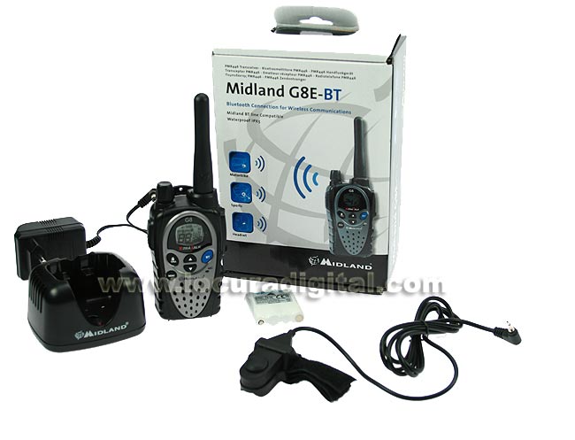 MIDLAND G8E-BT PMR 446 FREE USE HANDHELD WITH BLUETOOTH