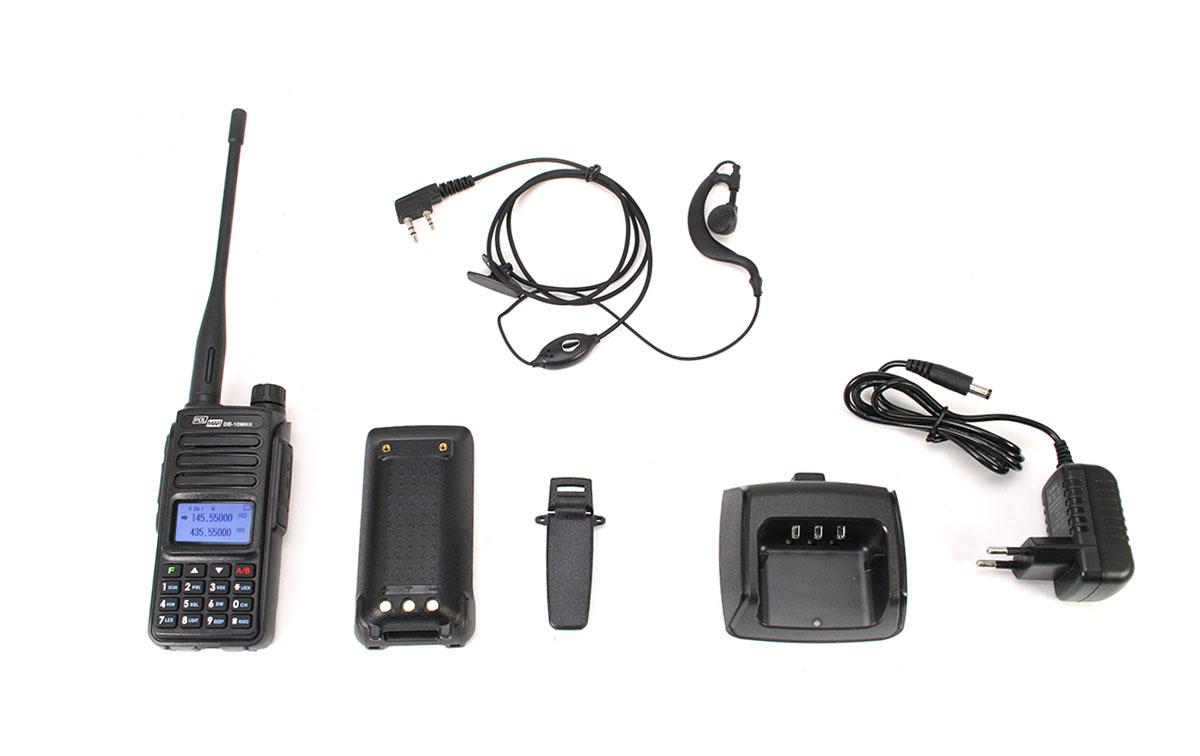 walkie talkie doble banda 144 / 146 vhf-430 / 440 uhf completo con pinganillo de regalo