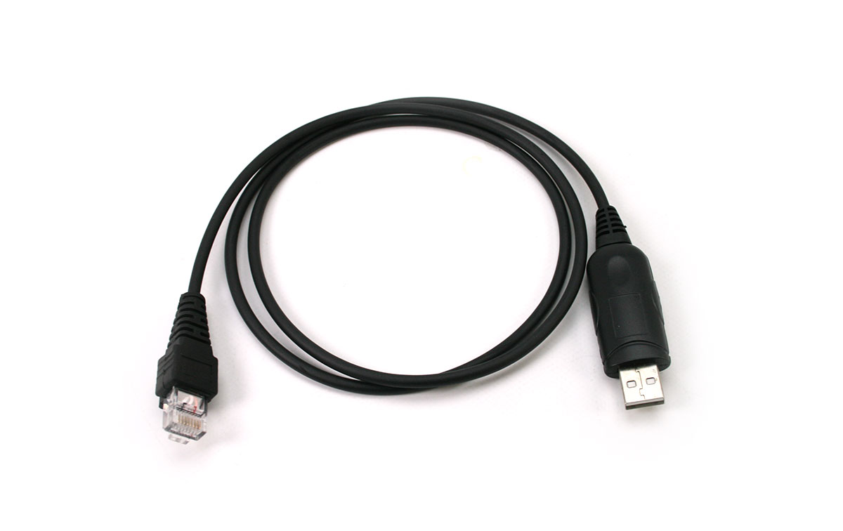 cable programación emisora maldol dbd-25-dmr, longitud cable 1 mts con conector usb a conector rj 14